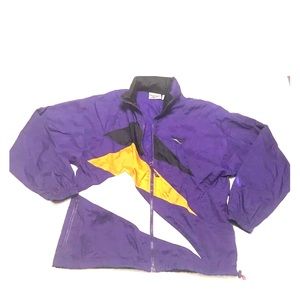 90s Reebok Nylon Men’s Windbreaker Purple Orange